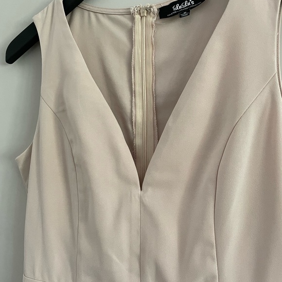 LuLu's | Sublime Time Beige Skater Dress | Sz Med - Picture 11 of 14